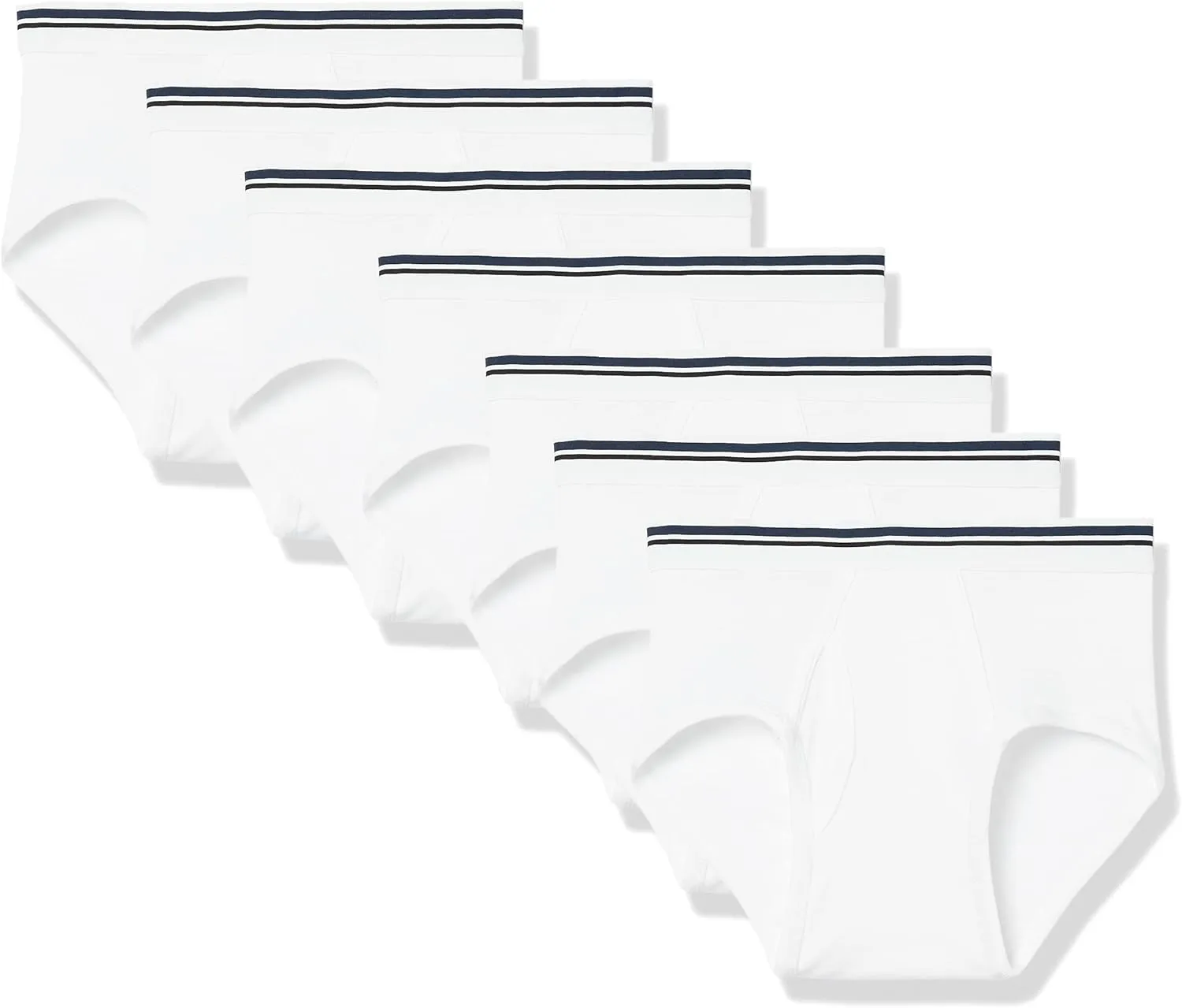 Amazon Essentials Men's Cotton Tag-Free Breathable Briefs Underwear, Multipacks