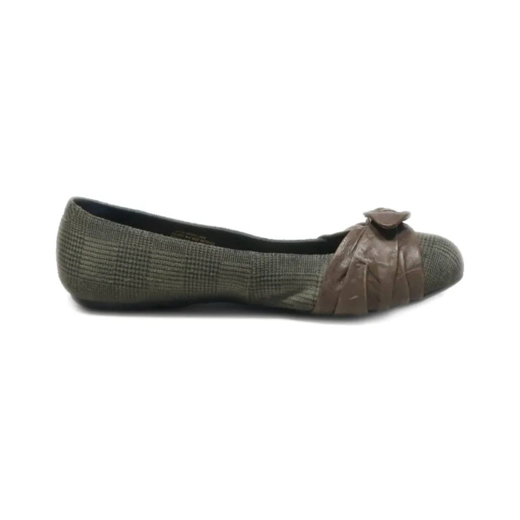 Born Ballerinas Fabric Brown Colour For Women