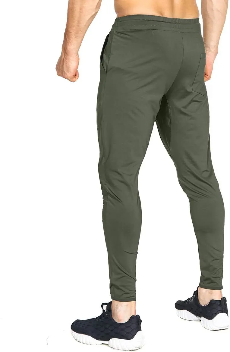 BROKIG Mens Lightweight Gym Jogger Pants,Men's Workout Sweatpants with Zip Pocket
