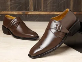 Bxxy's Trendy Single Monk Strap Slip-ons For Men