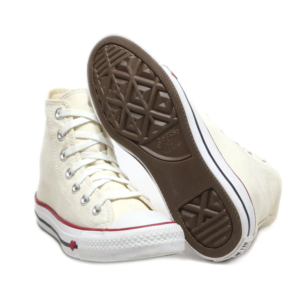 Converse High-Top Sneakers Canvas Beige Colour For Women