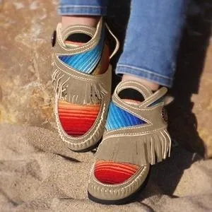 Cowgirl Leather Moccasins