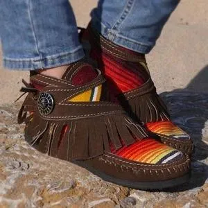 Cowgirl Leather Moccasins