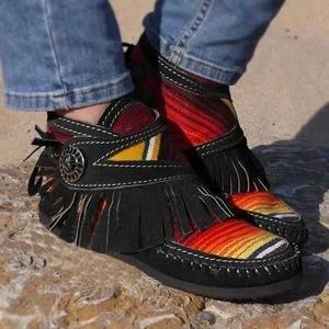 Cowgirl Leather Moccasins