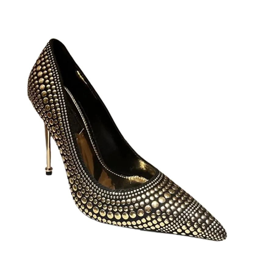 Funki Buys | Shoes | Women's Luxury Metallic Designer Slip-Ons