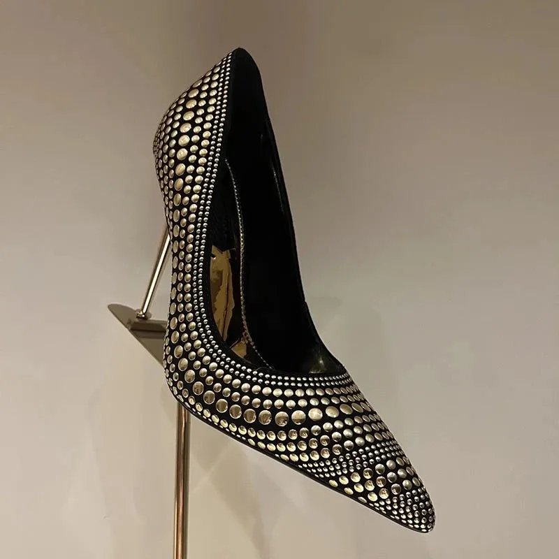Funki Buys | Shoes | Women's Luxury Metallic Designer Slip-Ons