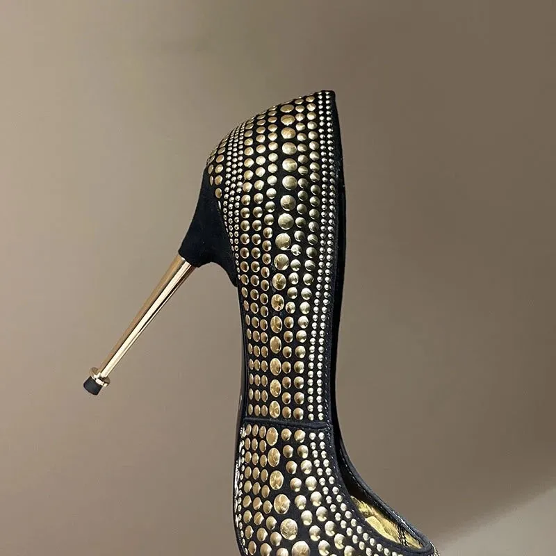 Funki Buys | Shoes | Women's Luxury Metallic Designer Slip-Ons