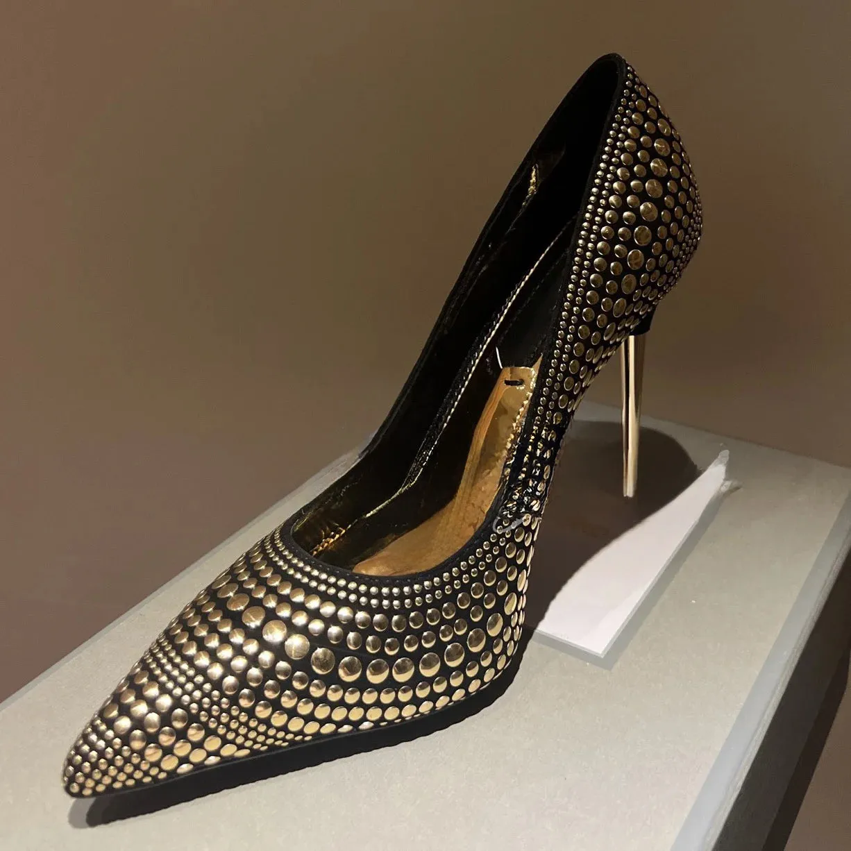 Funki Buys | Shoes | Women's Luxury Metallic Designer Slip-Ons