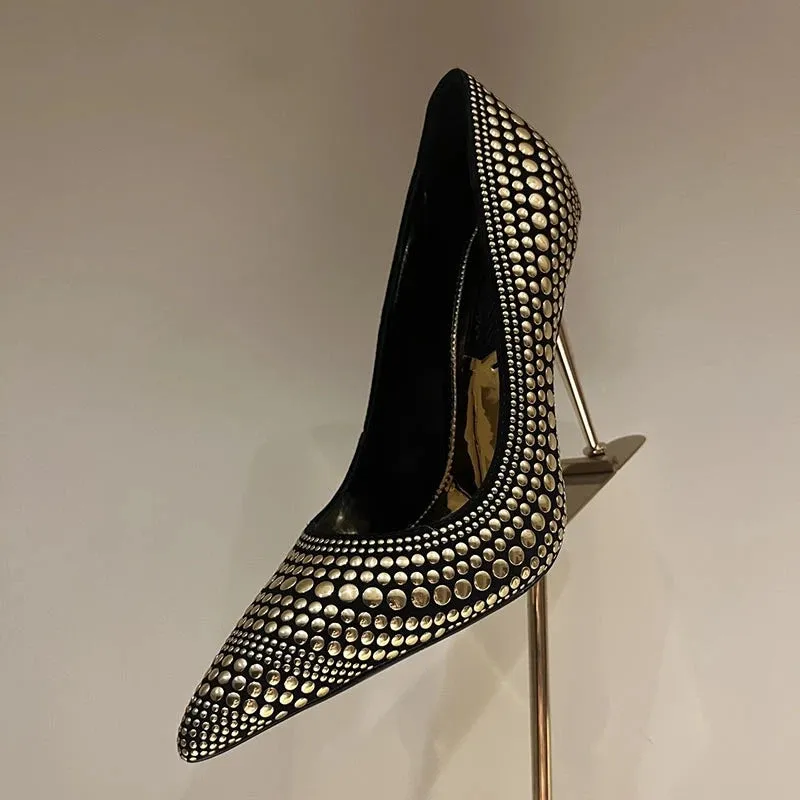 Funki Buys | Shoes | Women's Luxury Metallic Designer Slip-Ons
