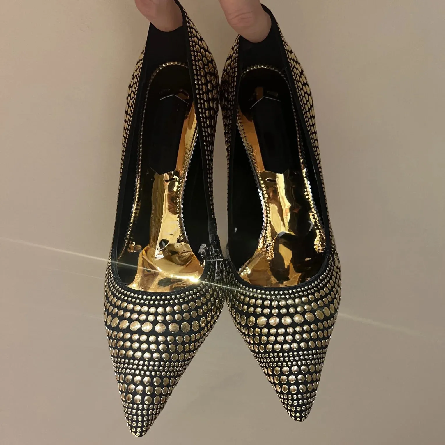 Funki Buys | Shoes | Women's Luxury Metallic Designer Slip-Ons