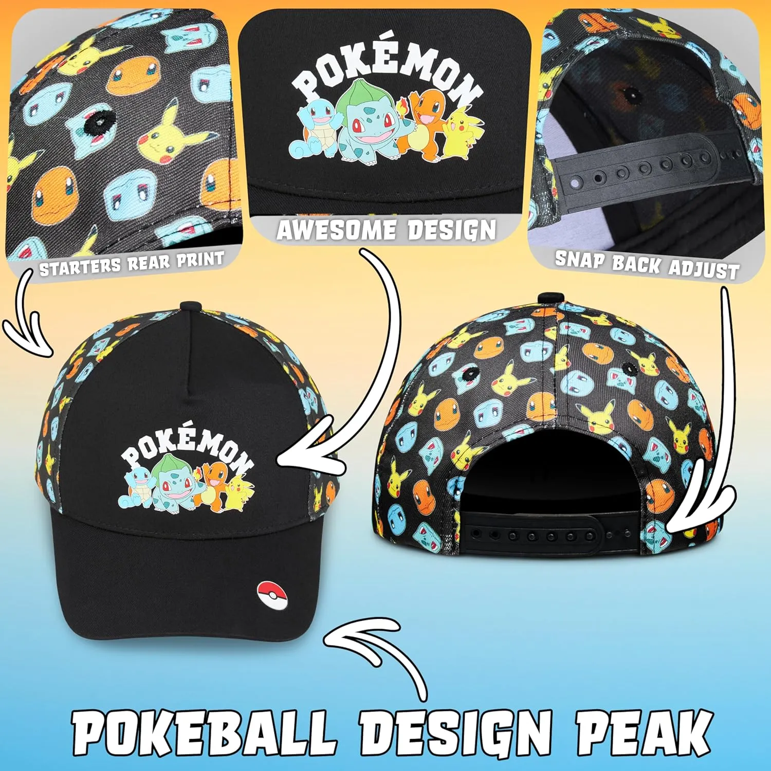 Get Trend Baseball Cap for Boys Teens Kids Sunglasses Set Adjustable Hat UV Protection