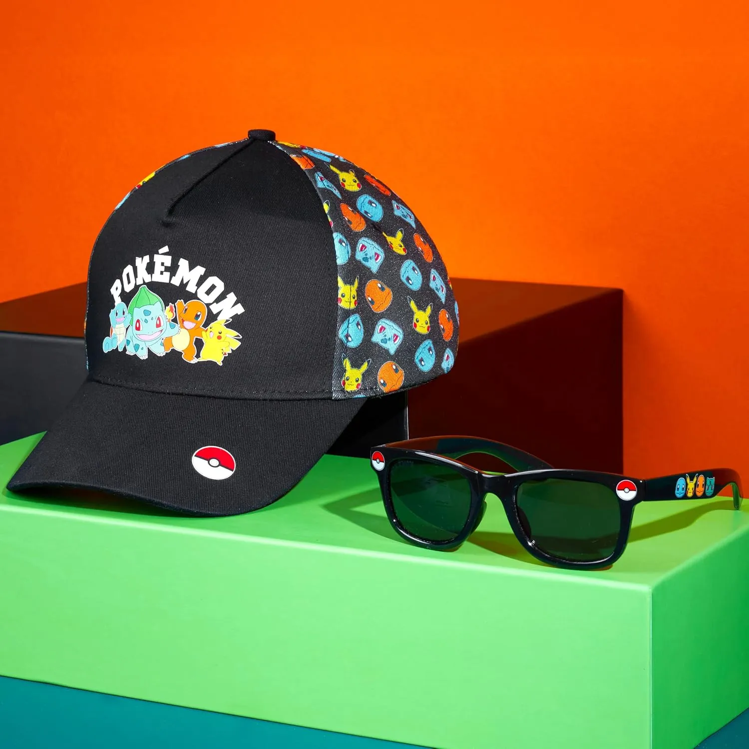 Get Trend Baseball Cap for Boys Teens Kids Sunglasses Set Adjustable Hat UV Protection