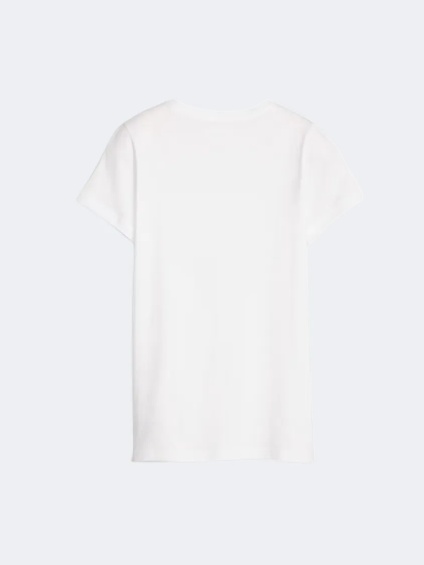 Puma Essential Plus Graphic Women Lifestyle T-Shirt White