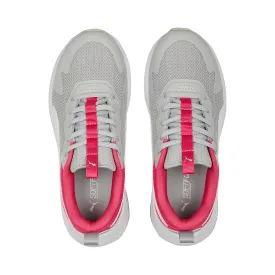 Puma Evolve Run Mesh Kid's Running Shoes - Grey/Pink