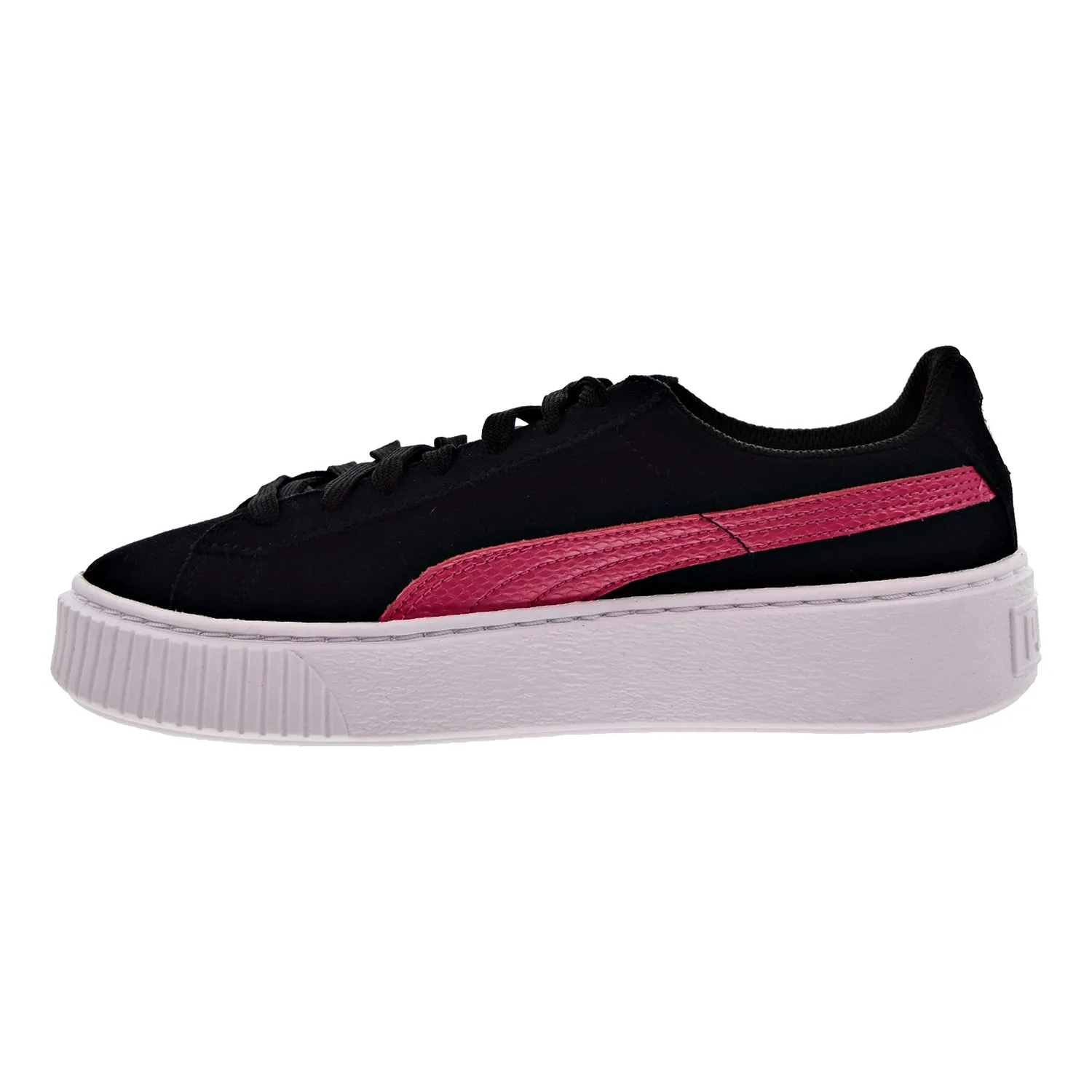 Puma Suede Platform Snk Jr Big Kid's Shoes Puma Black/Love Potion