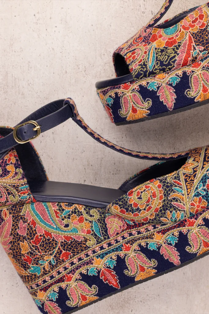Rasha Blue Wedges