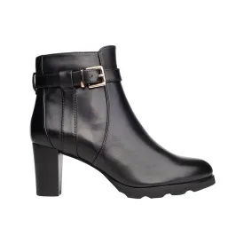Regarde Le Ciel Patricia-84 Ladies Black Leather Side Zip Ankle Boots